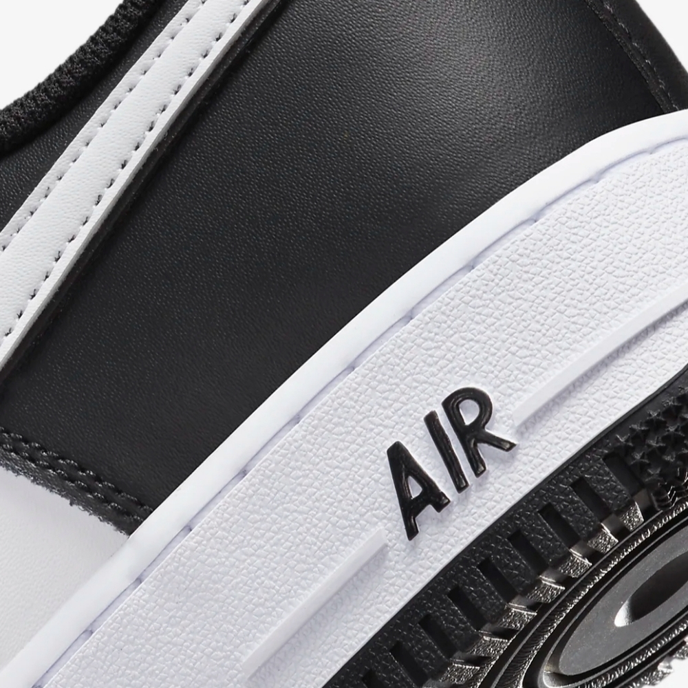 PANDA NIKE AIR FORCE 1 '07 LOW DOUBLE TONE WHITE SWOOSH PANDA - Picture 9 of 10